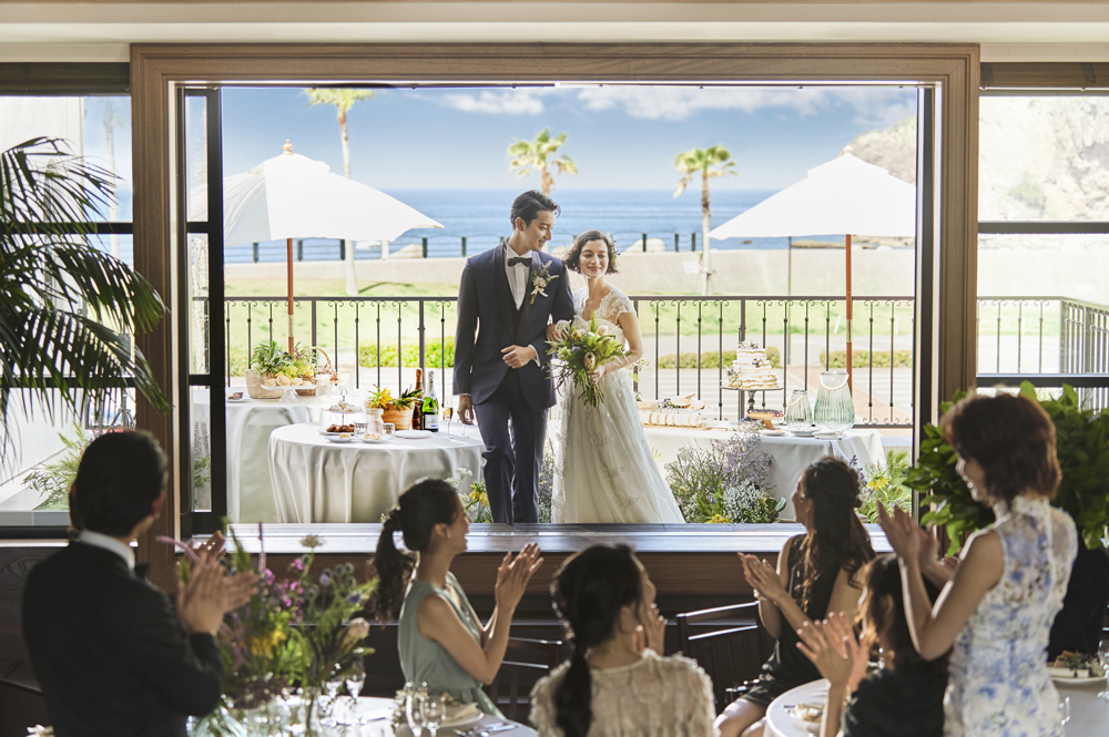 新郎新婦入場シーン