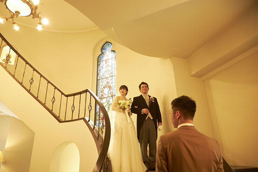 モントレ長崎のチャペルバージンロード