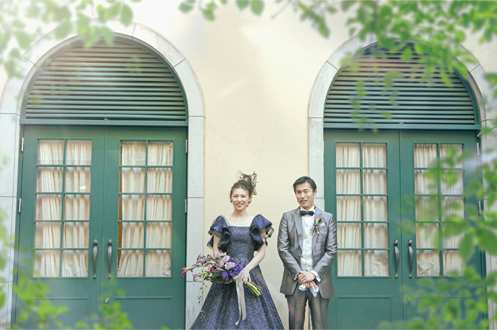 モントレ長崎パティオでの新郎新婦